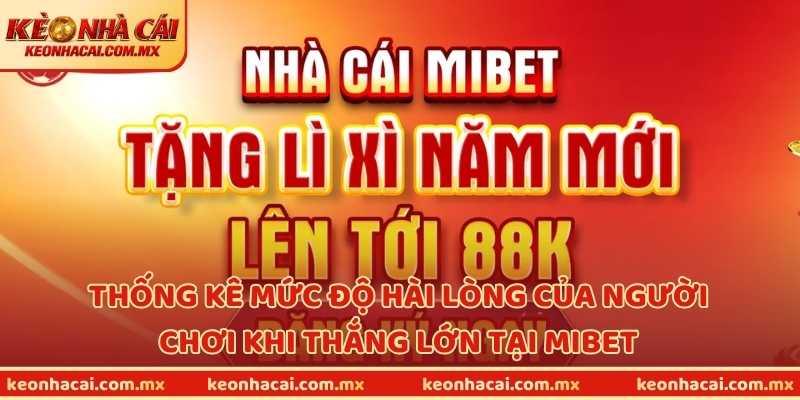Thống kê mức độ hài lòng của người chơi khi thắng lớn tại MIBET