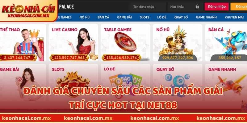 Đánh giá chuyên sâu các sản phẩm giải trí cực HOT tại NET88