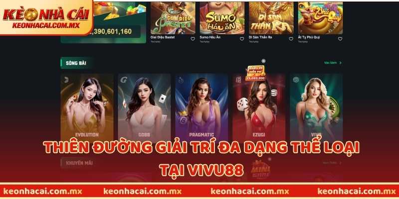 Thiên đường giải trí đa dạng thể loại tại VIVU88