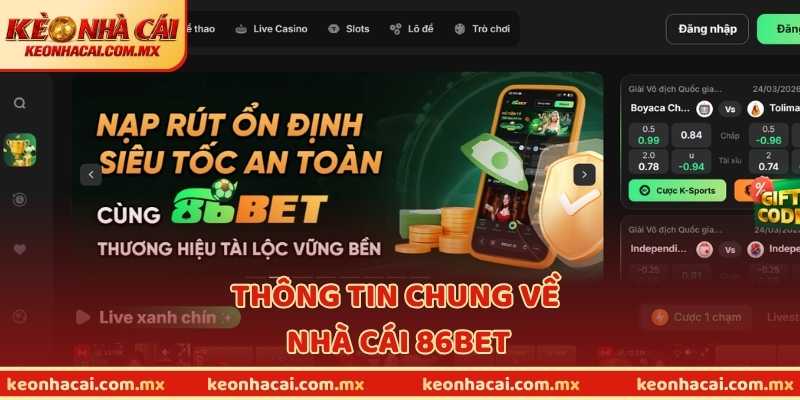Thông tin chung về nhà cái 86BET