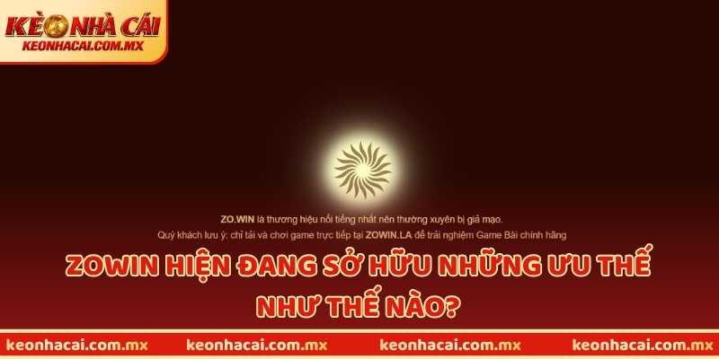 ZOWIN hiện đang sở hữu những ưu thế như thế nào?